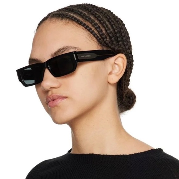 NEW SL 660 001 SAINT LAURENT SQUARE UNISEX SUNGLASSES SL660 001 SAINT LAURENT - Picture 1 of 10